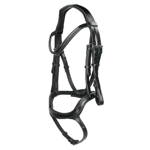 Black Designer D.D Leather Dressage Horse Bridle