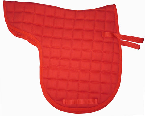 Red English saddle pad