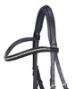 Black Designer D.D Leather Dressage Horse Bridle