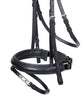 Black Designer D.D Leather Dressage Horse Bridle