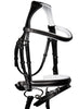 Black Designer D.D Leather Dressage Horse Bridle