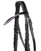 Black Designer D.D Leather Dressage Horse Bridle