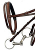 Brown Designer Calf Leather Dressage Horse Bridle