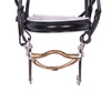 Black Designer Leather Dressage Horse Bridle
