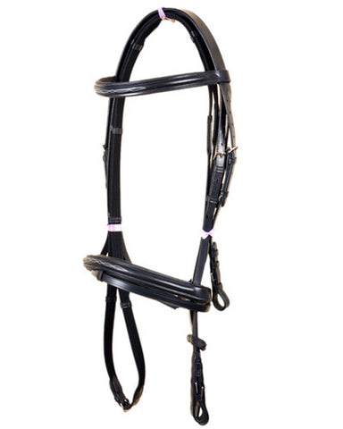 Shalimar Designer Black Soft Leather Bridle