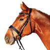Black Padded Dressage Leather Bridle