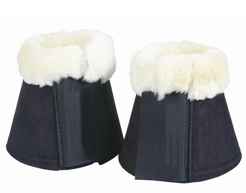 Springschoenen met bont zwart maat