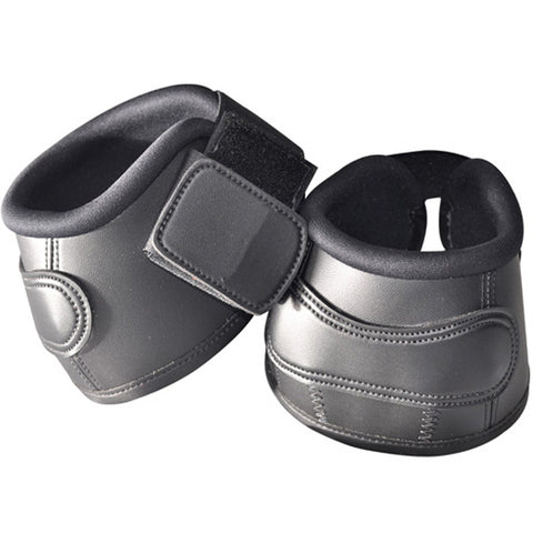 Leatherette Black Bell Boots