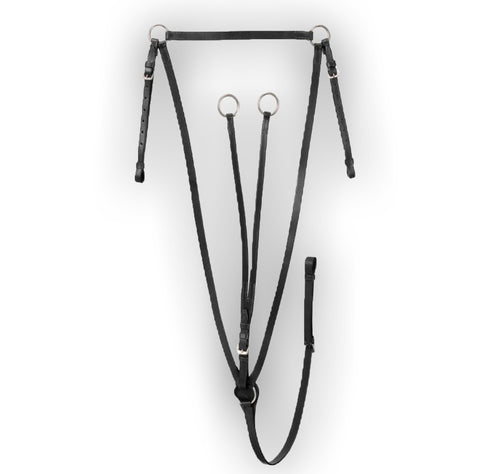 Shalimar Leather Hunting Breastplate with Running Martingale