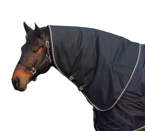 Black Turnout Rug Neck Cover