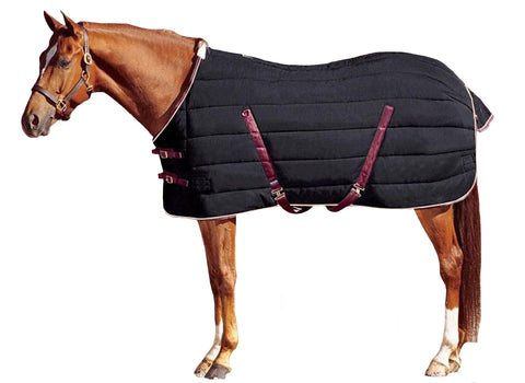 Black 300D Stable Blanket Std Neck 200G