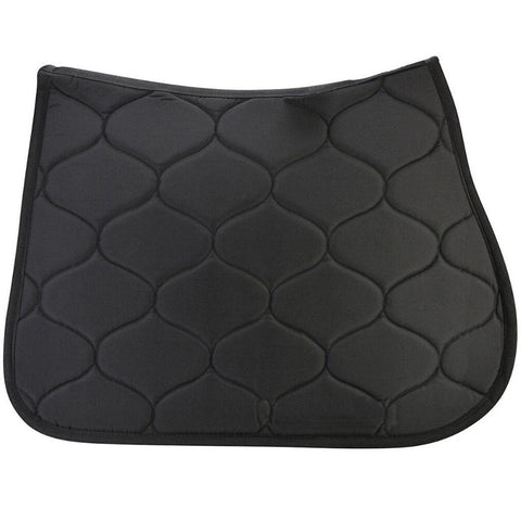 Black Polycotton Dressage Saddle Pad