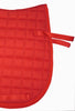 Red English saddle pad