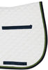 White and Blck outlline English Saddle Pad