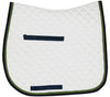 White and Blck outlline English Saddle Pad