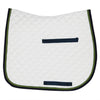 White and Blck outlline English Saddle Pad