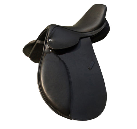 Black D.D Leather Dressage Horse Saddle