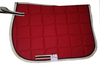 Red English saddle pad