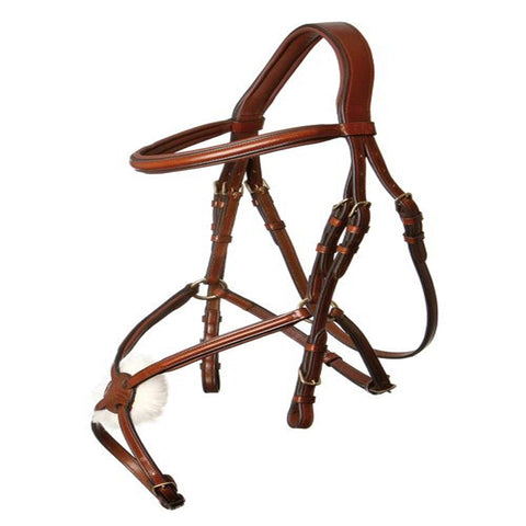 Brown Designer D.D Leather Dressage Horse Bridle