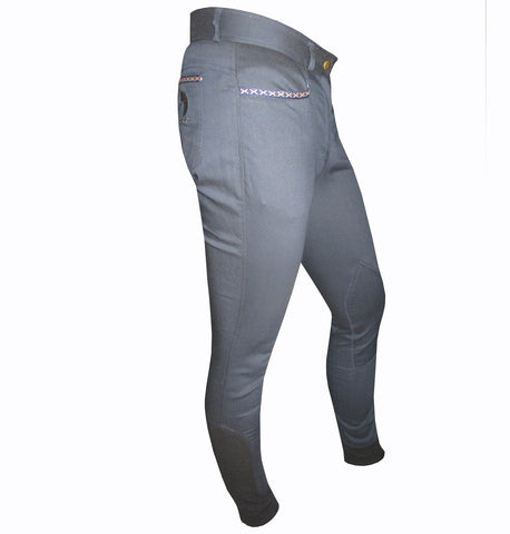 Navy Blue Cotton Woolen Breeches