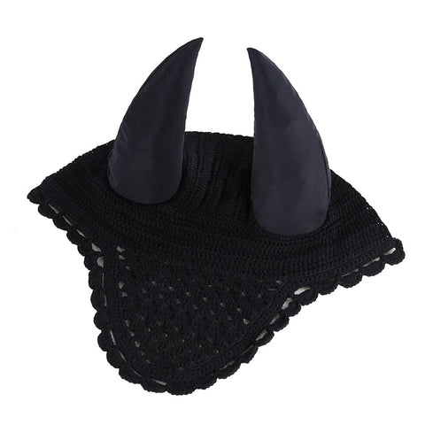 Black Soft Crochet Fly Veil