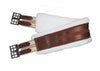 White Sheepskin Brown Girth