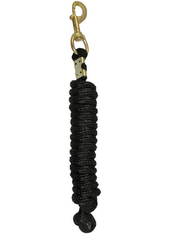 Mustang Black Poly Lead Rope