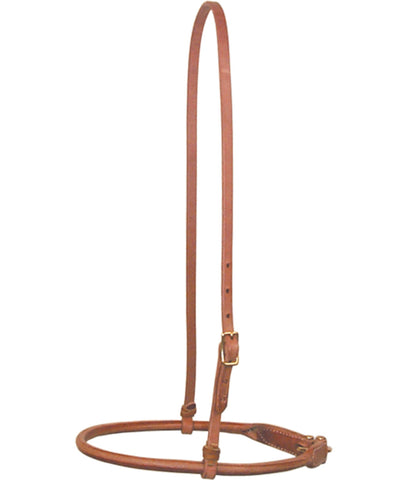 Rounded D.D Leather Harness Noseband