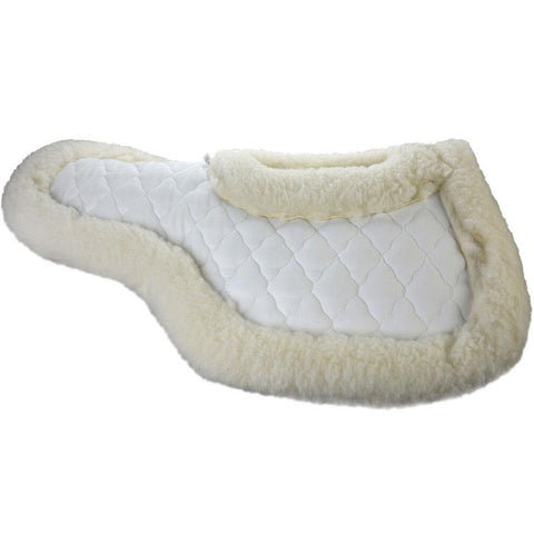 White Wool Felt Wither Back Pad