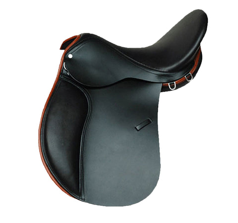 Shalimar Black Leather Eventing Dressage Horse Saddle