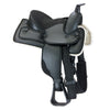 Black D.D. Leather Western Saddle