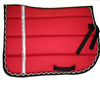 Red English saddle pad