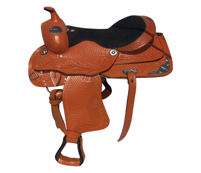 Black Designer Western saddle